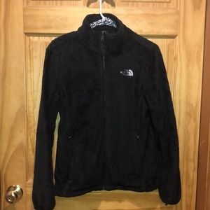 Women’s North Face fuzzy fleece zip up